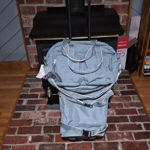 Kipling Light Gray Carry-on and Matching Duffle.